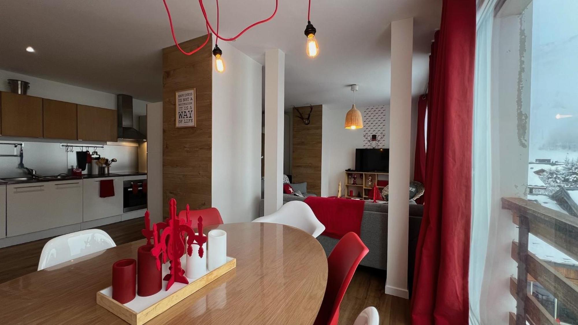 Rouge Canneberge -8 Personnes- 84M2 Vue Degagee Setaz Valloire Exterior foto